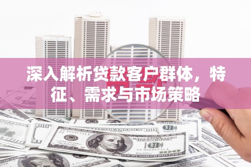 正定深入解析贷款客户群体，特征、需求与市场策略