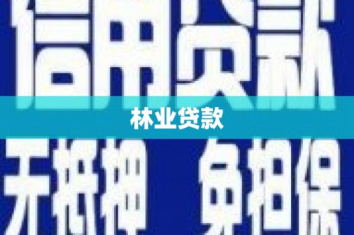 正定林业贷款
