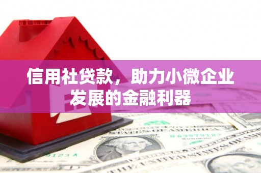 正定信用社贷款，助力小微企业发展的金融利器