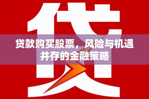 正定贷款购买股票，风险与机遇并存的金融策略
