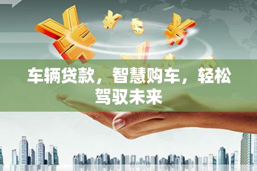 正定车辆贷款，智慧购车，轻松驾驭未来